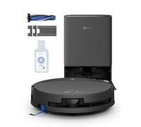 ECOVACS DEEBOT T90 Pro Omni Care Kit Robot Aspirateur Laveur, 30 000 Pa, Charge PowerBoost, OZMO Roller 3.0, Comprend Une Brosse supplémentaire, filtres et Solution de Nettoyage, Noir