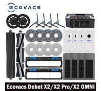 Ecovacs Deebot X2 omni / X2 Pro / X2 Robot aspirateur accessoires rouleau brosse latérale principale filtre Hepa vadrouille tissu sac à poussière pièces noir
