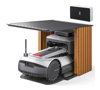 ECOVACS GOAT G1-2000 Robot Tondeuse avec garage robuste et module de connexion automatique, délimitation sans fil pour les jardins jusqu'à 2000㎡, Évitement d'obstacles AIVI 3D, gestion de 16 zones