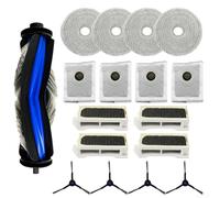 ECOVACS Kit d'accessoires pour aspirateur Deebot Mini Robot avec brosse à rouleau principale, brosses latérales, chiffons, sacs à poussière et filtres