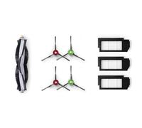 ECOVACS Kit d'entretien pièces de rechange pour DEEBOT T20 OMNI avec 1 brosse principale en caoutchouc, 4 brosses latérales blanches, 3 filtres antibactériens, accessoire original