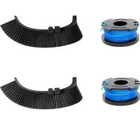 ECOVACS Kit de Coupe pour Goat O1200/A1600/A3000 LiDAR Pro ; 2 Fils de Coupe (3 m chacun), 2 brosses de Coupe (Noires)