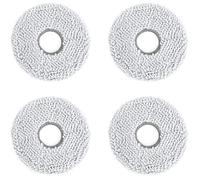 ECOVACS Lingettes de nettoyage lavables, pour DEEBOT X5 OMNI/X5 PRO OMNI, 4 pièces/boîte, accessoire d'origine, Blanc