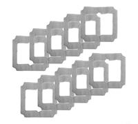 ECOVACS Lot de 10 chiffons de nettoyage lavables en microfibre pour fenêtres et cadres Winbot