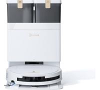 ECOVACS DEEBOT T50 Omni Gen3 Aspirateur Robot Laveur, 25 000 Pa, Brosse/Patin Extensibles, ZeroTangle 3.0, AIVI 3D 2.0, Station Omni Tout-en-Un, Lavage Eau Chaude 75 °C, Ultra-Fin 81 mm, Blanc