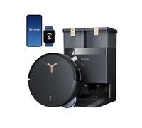 ECOVACS T50 Max Pro Omni Robot Aspirateur Laveur, 18500Pa amélioré par T30S Pro, Brosse latérale et serpillière Extensibles, Ajout Automatique Solution de Nettoyage, Lavage à l'eau Chaude,Noir