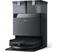 ECOVACS T50 Omni Aspirateur Robot avec Station, Puissance 15000Pa, Brosse latérale et serpillière Extensibles, ZeroTangle 2.0, AIVI 3D 2.0, Lavage à l'eau Chaude 75℃, Ultra-Mince 81 mm, Blanc