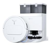 ECOVACS T50 OMNI WHite Gen2 - Aspirateur Robot avec Station - 21000Pa - Brosse latérale et serpillière Extensibles - ZeroTangle 2.0