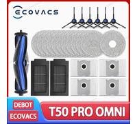 ECOVACS T50 PRO OMNI / T50 AUTO / DDX67 accessoires pour aspirateur Robot brosse latérale principale filtre Hepa vadrouille tissu sac à poussière pièces Combination Pack 3