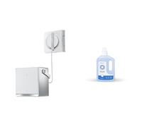 ECOVACS W2 Omni Robot Laveur de vitres avec Station Multifonction, détection Intelligente des Bords, 12 Niveaux de sécurité, Technologie de pulvérisation à 3 Buses, 1L de Liquide de Nettoyage Inclus