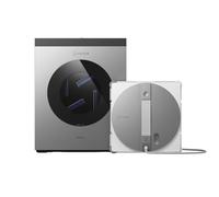 ECOVACS WINBOT W3 OMNI Robot Nettoyeur de Vitres avec Station, Lavage Automatique des Tampons, Nettoyage Intelligent Jusqu’aux Bords, Pulvérisation à 3 Jets, Contrôle via Application