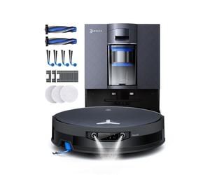 ECOVACS X12 OmniCyclone Care Complete Robot Aspirateur Laveur 22000 Pa | Blast, pré-Dissolution FocusJet, PowerBoost, OZMO Roller 3.0, Rouleau Extensible, vidage Automatique PureCyclone 2.0