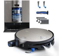 ECOVACS X12S OMNICYCLONE Care kit Aspirateur Robot Laveur 27 000 Pa | BLAST, pré-dissolution FocusJet, PowerBoost, OZMO ROLLER 3.0, rouleau extensible et se lève, vidage auto Pure Cyclone 2.0