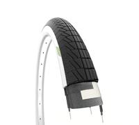 ECOVELO 1 pneu 20 x 1,75 (47-406) pour vélo Graziella, City Bike | Pneu de route noir en caoutchouc