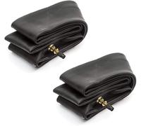 ECOVELO 2 Chambres à Air Moto 2 1/4-17 Valve TR4 pour Pneus Moto Roues 17" Piaggio Ciao Si Cyclomoteur 50