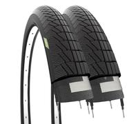 ECOVELO 2 Copertoni 14 X 1.75 (47-254) per Bambino | Pneumatici Stradali Neri in Gomma Bike Bicicletta Pneus 14 x 1,75 vélo Mixte Enfant, Noir, bici Bimbo