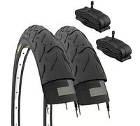 ECOVELO 2 COPERTONI 16 X 1.95 (50-305) + CAMERE VALVOLA America, 2 PNEUS 16 X 1.95 (50-305) + Chambres DE Valve AMERICAINES Enfants Unisexes, Noir, 16 X 1.95 -
