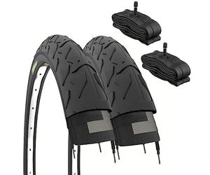 ECOVELO 2 COPERTONI 16 X 1.95 (50-305) + CAMERE VALVOLA America, 2 PNEUS 16 X 1.95 (50-305) + Chambres DE Valve AMERICAINES Enfants Unisexes, Noir, 16 X 1.95 -
