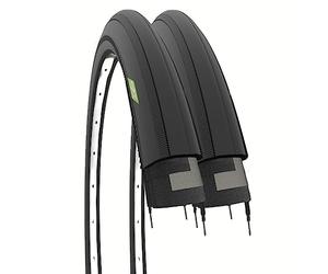 ECOVELO 2 COPERTONI 700 X 25C, 2 PNEUS 700x25 Adulte Unisexe, Noir, 700 x 25C -