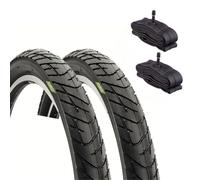 2 Couvercles 26 X 2.125 + Camere avec valve America | Accessoire Vélo, Pneus routiers Gomme pour VTT vélo électrique, batterie