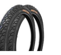 Ecovelo 2 Pneus 1 12 1/2 x 1.75 2 1/4 (47-203) pour Vélo Enfant | Pneus Route Noir Caoutchouc Vélo