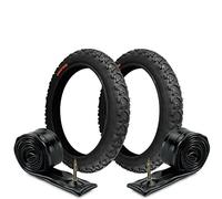 2 pneus 12 1/2 x 1.75 2 1/4 (47-203) + chambres à air pour vélo de montagne enfant | pneus VTT noirs pour vélo