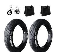 ECOVELO 2 pneus 20 x 4,0 1/4 (97-406) + chambres à air Paire de pneus Kenda Slick Fat Bike E-Bike Roues FAT 20” Noir