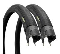 Ecovelo ' Pneu 24x1 (25-540) pour fauteuil roulant super léger et vélo de course Junior | Pneu haute pression | Coulissant et Durable Noir