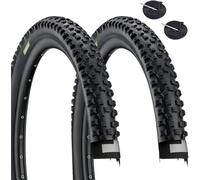 ECOVELO 2 pneus 29 x 2,25 (57 - 622) + Chambres à air pneumatiques VTT 29 Pouces pour VTT avec Protection Anti-crevaison - Idéal pour chemins Hors Route