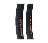 Ecovelo 2 pneus 700 x 25C (25-622) Deestone ON off Road, Course, Gravel Bike D839 Noir | Pneus Route en Caoutchouc Vélo