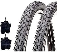 Ecovelò 2 pneus CST 14 x 1 3/8 x 1 5/8 (44-288) + chambres pneumatiques noires pour VTT vélo enfant