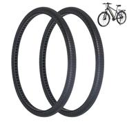 ECOVELO 2 Pneus de vélo 24 x 1 3/8 Pleins Pneus Anti Perçage en nid d'abeille pour vélo électrique, Pneus rigides en polyuréthane