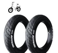 ECOVELO 2 Pneus Kenda KRAZE 20 x 4.0 (97-406) Noir pour Vélos Routiers, VTT et Électriques