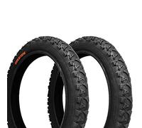 ECOVELO 2 Pneus Noir 14 X 1.75 (47-254) pour VTT Enfant | Pneus Route Noir pour Vélo VTT
