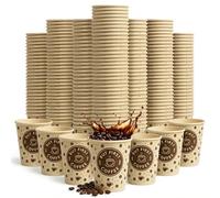Ecovelo' 50 Gobelets à café en papier 70 ml | Jetables, résistants et recyclables, pour petites boissons à emporter (café, expresso, macchiato), idéaux pour les salons de thé, les bureaux