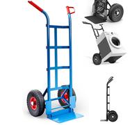 Ecovelò Chariot à Main Porte-Bagages capacité Max 200 kg en Acier avec Roues pneumatiques | Hand Trolley Porte-Sacs de Rangement pour coffres de Transport