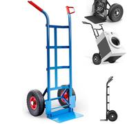Ecovelò Chariot à Main Porte-Bagages capacité Max 200 kg en Acier avec Roues pneumatiques | Hand Trolley Porte-Sacs de Rangement pour coffres de Transport