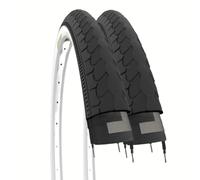 ECOVELO Copertoni 26 X 1 3/8 (37-590) Bianconeri per City Bike, Olandese, Stradale, Adulto, Bicicletta, Vintage | Pneumatici Stradali 2 pneus Mixte, Blanc, Noir, Taille Unique