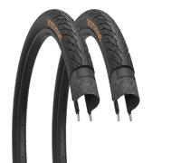Ecovelo 2 pneus 700 x 25C (25-622) Deestone ON off Road, Course, Gravel Bike D839 Noir | Pneus Route en Caoutchouc Vélo