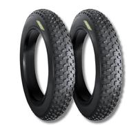 ECOVELO Ebc20fbe 2 PNEUS 20 X 4.0 pour Fat Bike, Noir