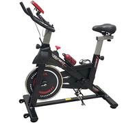 ECOVELO Indoor Cycling Fit Bike Fitness pour entraînement à domicile avec porte-smartphone, cardio et volant 6 kg