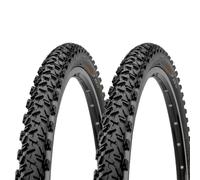ECOVELO Lot de 2 pneus de vélo de montagne en caoutchouc noir 26 x 2,10 (56-559)