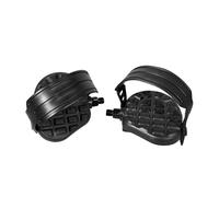 Ecovelò Paire de pédales Noires 9/16" - 14 mm en Plastique pour vélo/vélo avec Boucle antidérapante AXPEC916