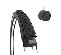 ECOVELO Pneu VTT Enfant 20 x 1.95 (50-406) Noir avec Chambre à Air