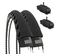 ECOVELO Pneus Demi Slick 26 x 1,95 Adulte Unisexe, Noir, 26 x 1.95