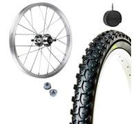 ECOVELO Roue avant jante 16 x 1,75 en aluminium + housse de protection pour VTT 16 x 1,75"" + chambre à air moto 16