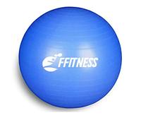 ECOVELO Total Body Balance Ball (55, 65, 75, 85, 95 cm) Gros ballon pour yoga, pilates, gym à la maison, fitness, grossesse, musculation, gymnastique, bleu, 55 cm
