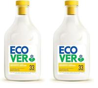 Ecover Adoucissant, Adoucissant Liquide pour Linge aux Extraits Botaniques, Fraîcheur Longue Durée, Parfum Gardenia et Vanille, Bouteille de 1 litre (Lot de 2)