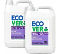 Ecover - Lessive Couleurs - Lot Éco 2 x 5 L - 200 lavages - protection des couleurs - fleur de pommier & freesia