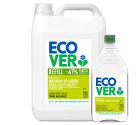Ecover - Liquide Vaisselle - Grand Format 5 L + 950 ml - citron & aloe vera